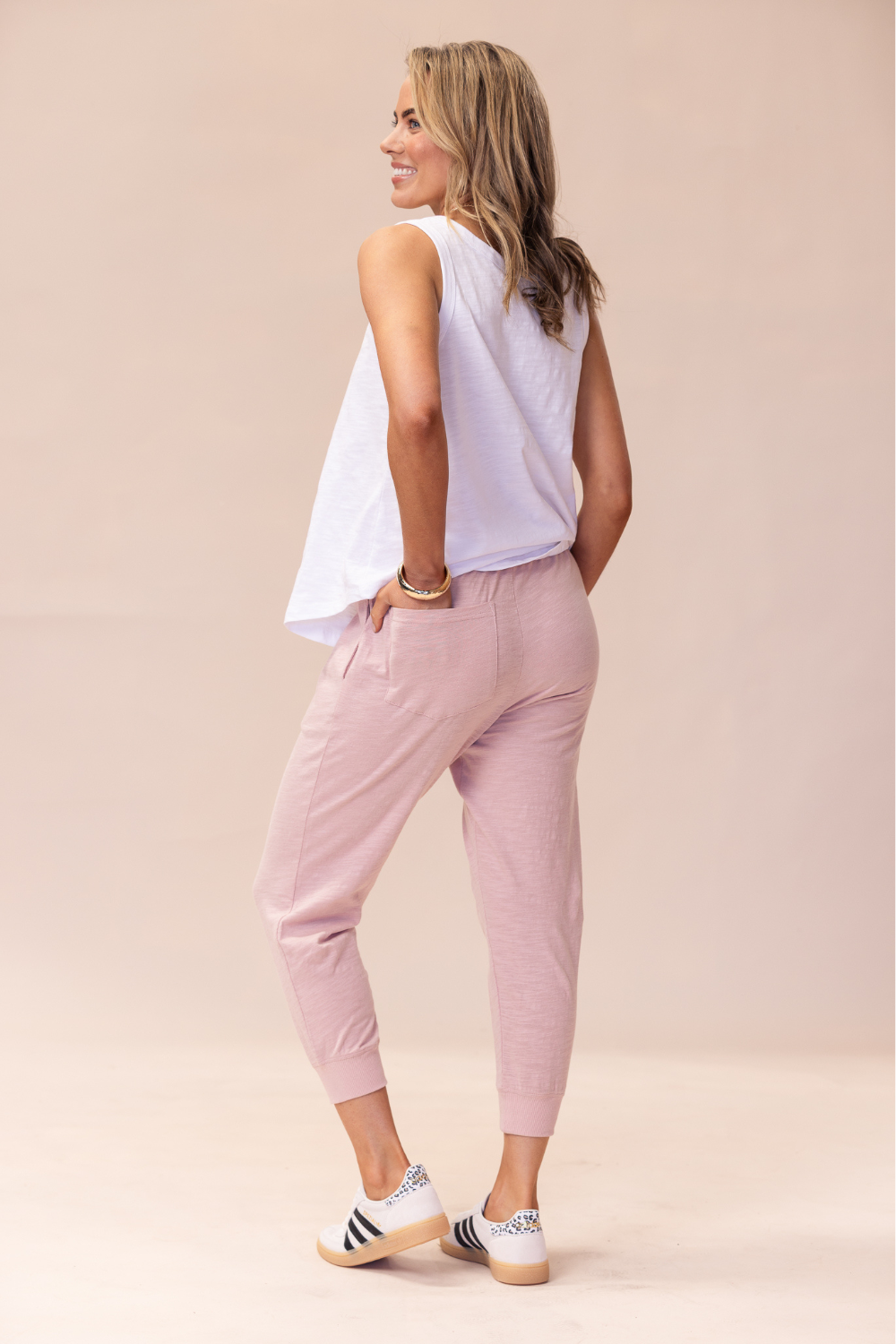 Portsea Pants 7/8 - Dusty Pink