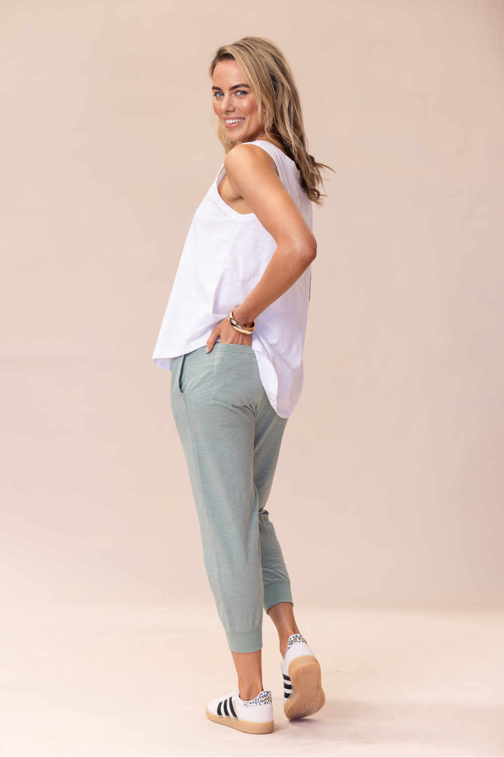Portsea Pants 7/8 - Sage