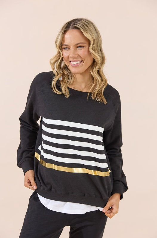 BACK SOON BALLY - SWEATER - BLACK