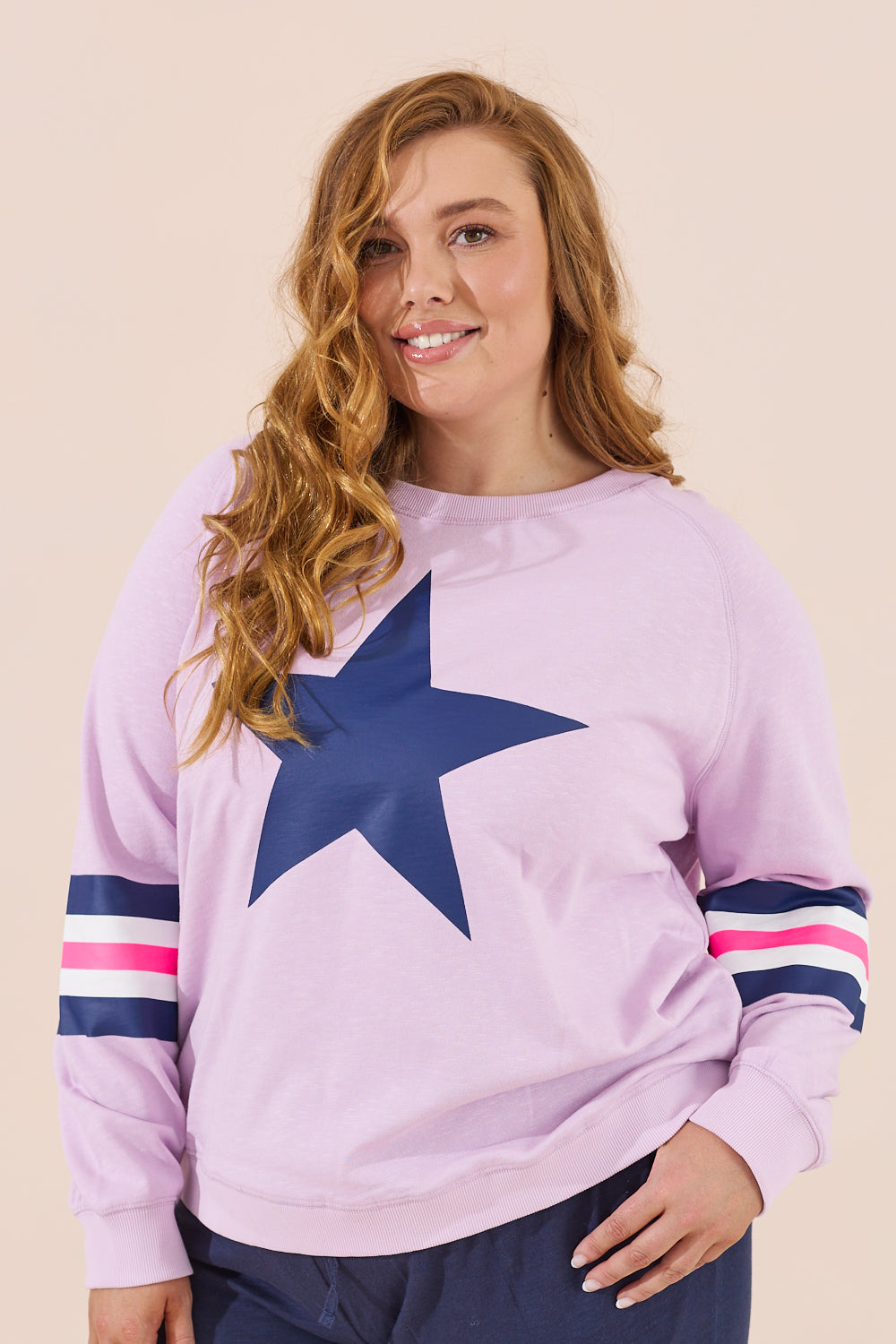 HOLIDAY Oversized SWEATER - LILAC