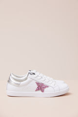Kobi Star Sneakers - Pink Glitter