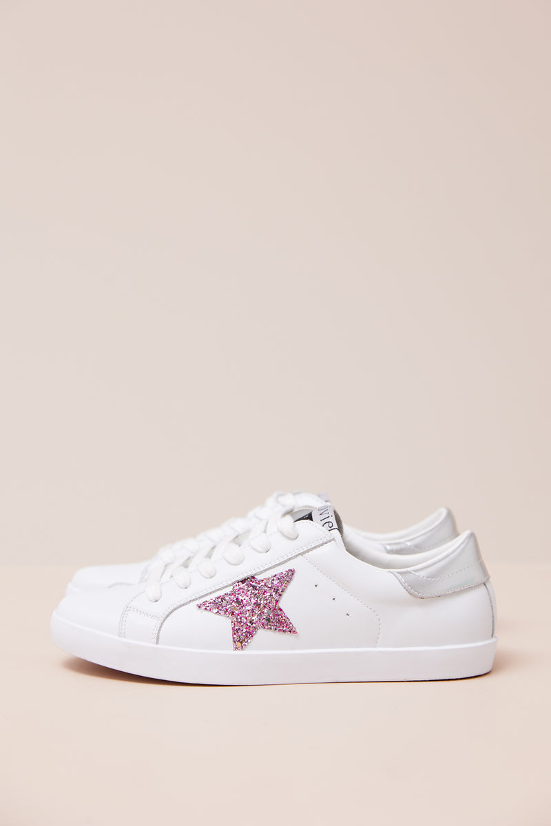 Kobi Star Sneakers - Pink Glitter