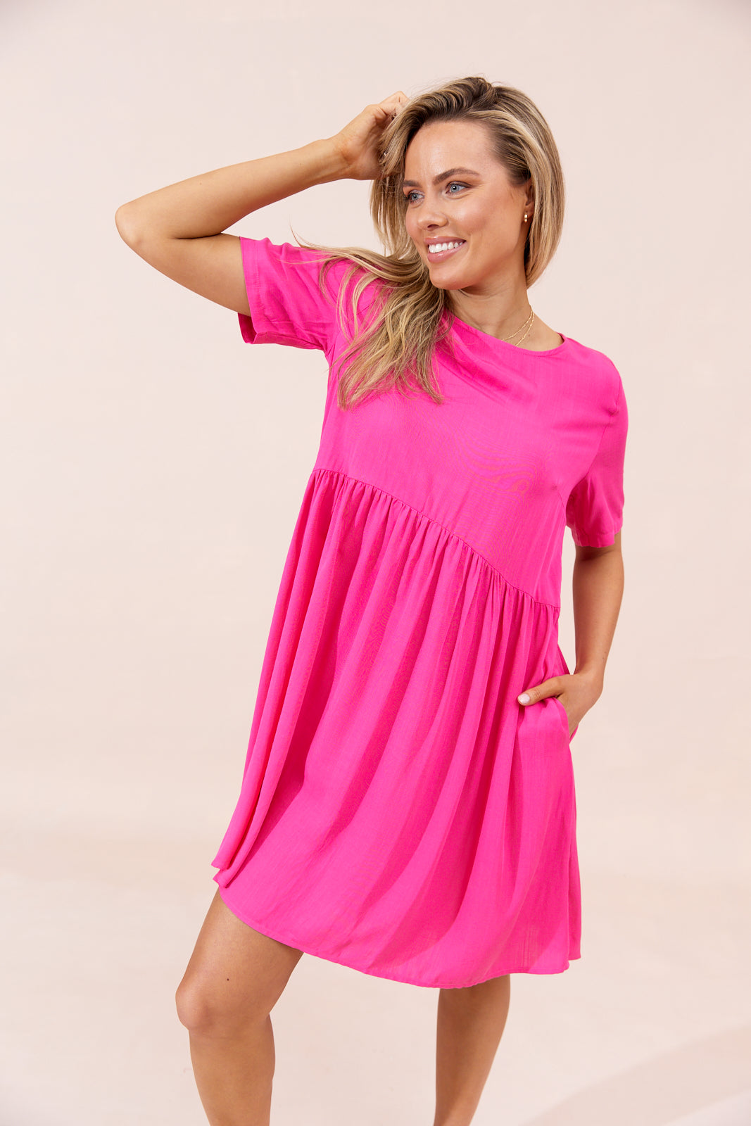 Hayman Dress - Hot Pink